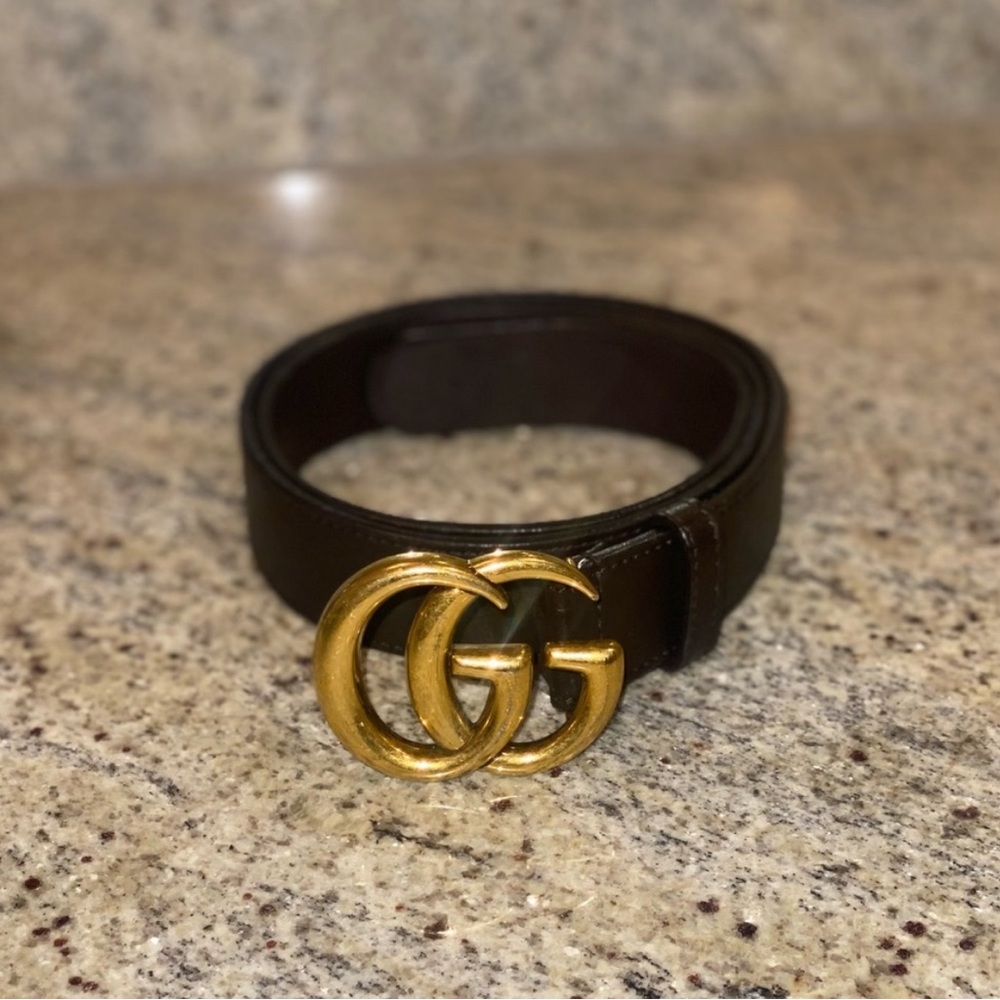 Gucci Wide Leather Belt